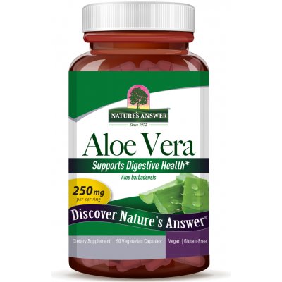 Nature's Answer Aloe Vera, 250mg 90 Veg. Kapslí – Hledejceny.cz