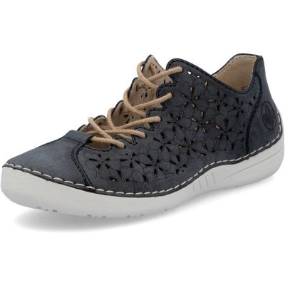 Rieker Dámské polobotky 52518-14 modré blau – Zboží Dáma