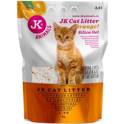 JK ANIMALS Litter Silica gel orange kočkolit 1,6 kg/3,8 l – Zboží Dáma