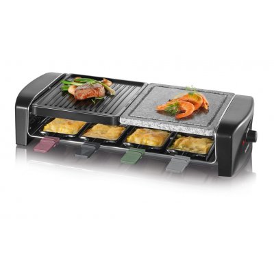 Princess 162710 Raclette Oval Stone & Grill 8 personas