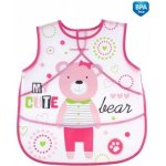 Canpol babies plastová zástěrka s kapsičkou puppets růžová – Sleviste.cz