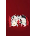 Dekorace MagicHome kostel, drevo, 6xLED tepla bila, 15x17x18.5 cm, 2xAAA – Hledejceny.cz