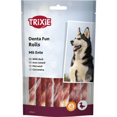 Trixie DentaFun Tyčinka svázaná kachním masem 12 cm 10 ks 80 g – Hledejceny.cz