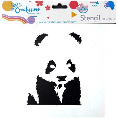 Creatissimo plastová šablona Panda 20 x 20 cm – Zboží Dáma Creatissimo plastová šablona Panda 20 x 20 cm – Zboží Dáma
