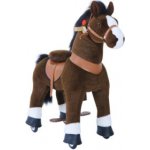 PonyCycle tmavě hnědá s brzdou a zvukem malá – Zboží Mobilmania
