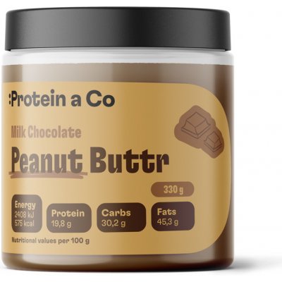 Protein&Co Arašídový krém s mléčnou čokoládou 330 g – Zboží Dáma