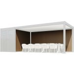 WPC stěna 3 m k pergolám a přístřešku PRESTIGE Rojaplast – Zbozi.Blesk.cz