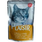 Plaisir Cat s kuřecím a játry kompletní krmivo pro kočky kapsička 100 g