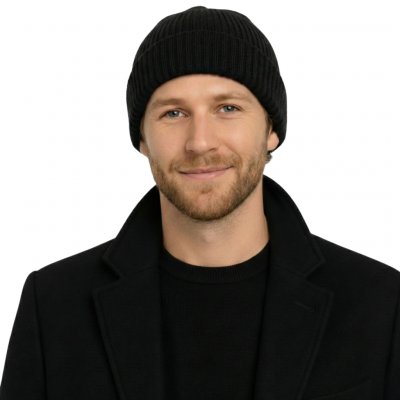 Fiebig Headwear since 1903 Černá merino – Zboží Mobilmania