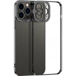 Pouzdro AppleKing transparentní s pokovenou hranou iPhone 11 Pro - černé – Hledejceny.cz