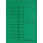 VICTORIA Desky s chlopněmi, zelené, karton, A4, VICTORIA ,balení 5 ks 16325 – Zboží Živě