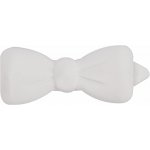 Show Tech Plastová mašlička 3,5 cm Bílá – Zboží Dáma