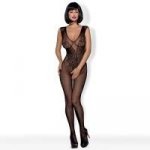 Erotické body Obsessive Bodystocking N112, černá – Zboží Mobilmania