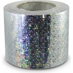 Hologramová samolepicí páska 100mm, motiv střepy a kolečka