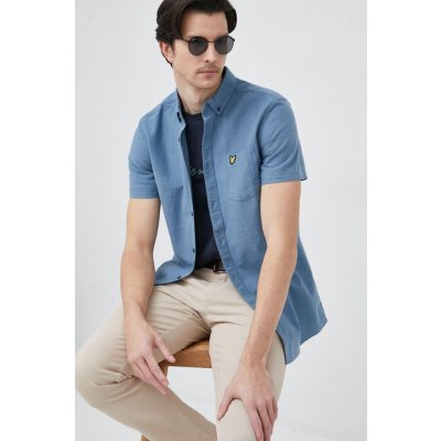 Lyle & Scott bavlněná košile regular s límečkem button-down SW1800V.W825 modrá