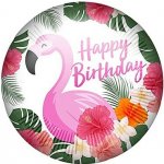 Procos Fóliový balónek s těžítkemHappy Birthday-Plameňák 46 cm – Hledejceny.cz