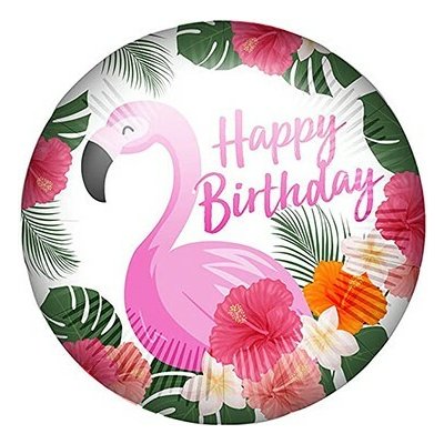 Procos Fóliový balónek s těžítkemHappy Birthday-Plameňák 46 cm – Hledejceny.cz