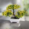 Květina Die moderne Hausfrau Umělá kvetoucí bonsaj, žlutá
