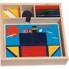 Dřevěná hračka Woody Didaktická vkládačka 10 obrázků v dř.krabičce