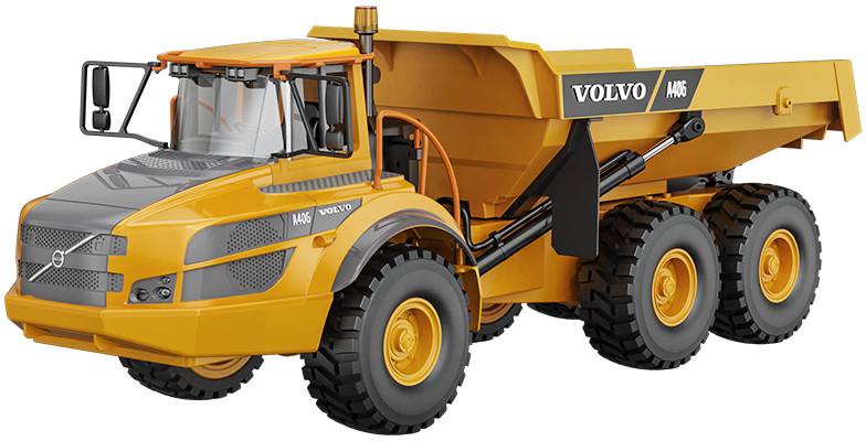 DoubleE RC kloubový dumper VOLVO A40G 56 cm 6WD LED zvuky RTR sada DOUBLE E RC_308823 1:20