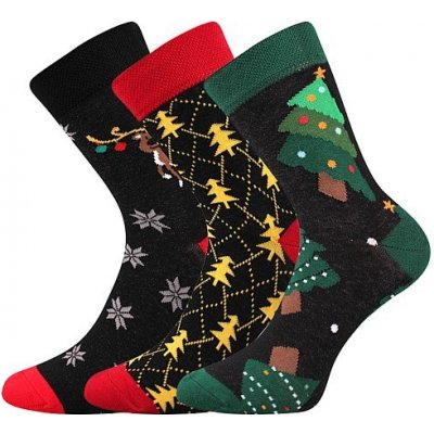 Lonka VÁNOCE vánoční veselé ponožky SOB mix barev – Zboží Mobilmania