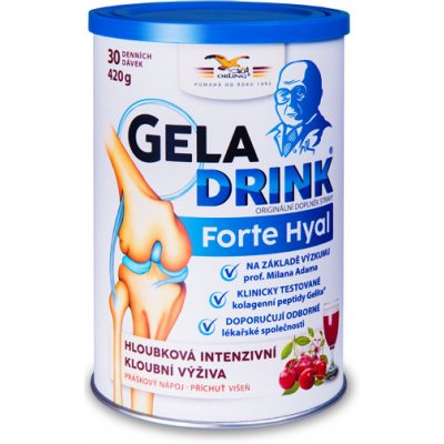 Geladrink Geladrink Forte HYAL práškový nápoj višeň 420 g