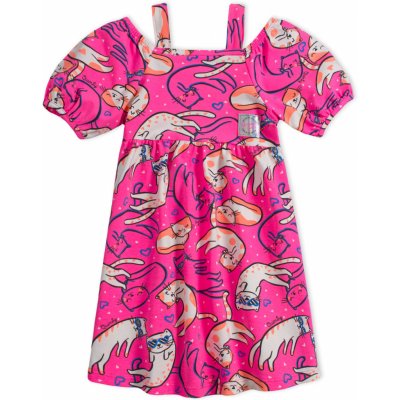 QUIMBY KOČKY šaty růžové – Zbozi.Blesk.cz