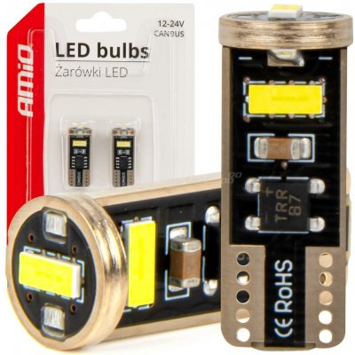 LED žárovky CANBUS T10e W5W 3x2055 SMD White 12V/24V AMIO-03720 – Hledejceny.cz