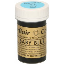 Sugarflair Gelová barva Baby Blue 25 g