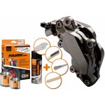 Foliatec dvousložková barva na brzdy, šedá Carbon (Carbon metallic)