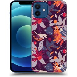 Pouzdro Picasee ULTIMATE CASE Apple iPhone 12 Pro - Purple Leaf