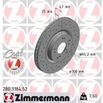 Brzdový kotouč ZIMMERMANN 280.3184.52 | Zboží Auto