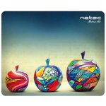 NATEC Podložka pod myš Natec Apples, černá, 220x180mm NPF-1432 – Zbozi.Blesk.cz
