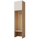 Jurek předsíňová stěna Soreno šířka 58 cm výška 237 cm Jarní dub makadamia – Zboží Mobilmania