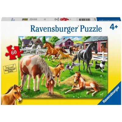 RAVENSBURGER Šťastní koně 60 dílků – Zbozi.Blesk.cz