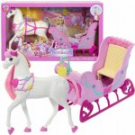 Mattel Barbie Louskáček Sáňky s koněm JNH63 – Zboží Mobilmania
