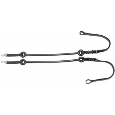 UMBRIA EQUITAZIONE Vyvazovačky kožené s elastickou částí černé – Zbozi.Blesk.cz