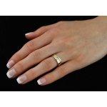 SILVEGO snubní ocelový prsten pro ženy Mariage RRC2050-Z – Zboží Dáma