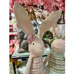 Velikonoční dekorace zajíc stojící zelený/růžový 1ks, 85 cm Růžový – Sleviste.cz