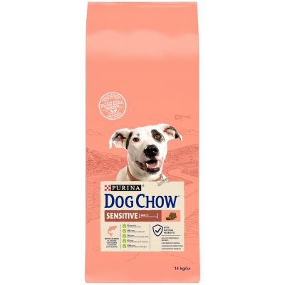 Purina Dog Chow All size adult SENSITIVE losos a rýže 14 kg