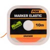 Rybářská karabinka a obratlík FOX - označovací šňůrka Edges Marker Elastic Orange