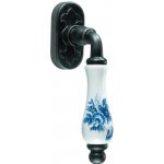 GALBUSERA Kovaná klika na eurookno 2615 - florentinský bronz, porcelán D9 – Zboží Mobilmania