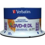 Verbatim DVD+R 8,5GB 8x, printable, spindle, 50ks (97693) – Zbozi.Blesk.cz