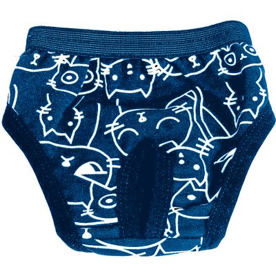 Samohýl Exclusive Hárací kalhotky bavlna Pussy modré 32 cm – Zboží Mobilmania