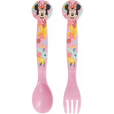 STOR Dětský příbor Minnie Mouse Spring sada 2 ks