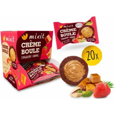 Mixit Créme boule strawberry caramel 20 x 30 g – Zboží Dáma