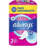 Always Ultra Hygienické Vložky Super V2 s křidélky 32 ks – Zboží Dáma