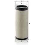 MANN-FILTER Vzduchový filtr MANN MF CF1800 – Hledejceny.cz