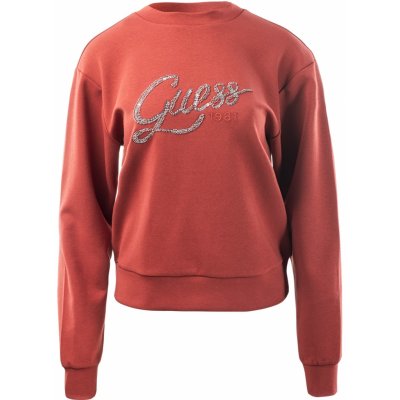 Guess dámská mikina AFRAH CN sweatshirt W2YQ13KB932-A50G Červené