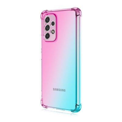 Pouzdro TopQ Samsung A53 5G silikon Shock duhový mentolovo-růžový – Zbozi.Blesk.cz